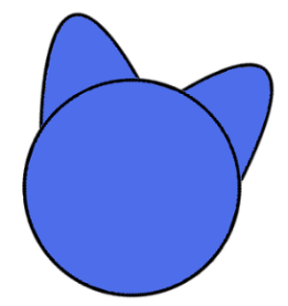 chat bleu